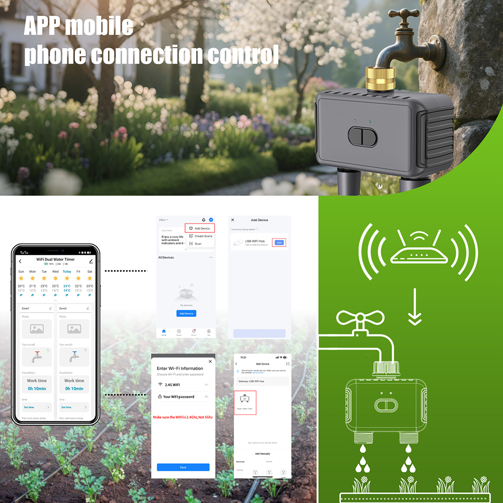Wifi Automatic Water Timer Dua - Smart Garden Kit review and price