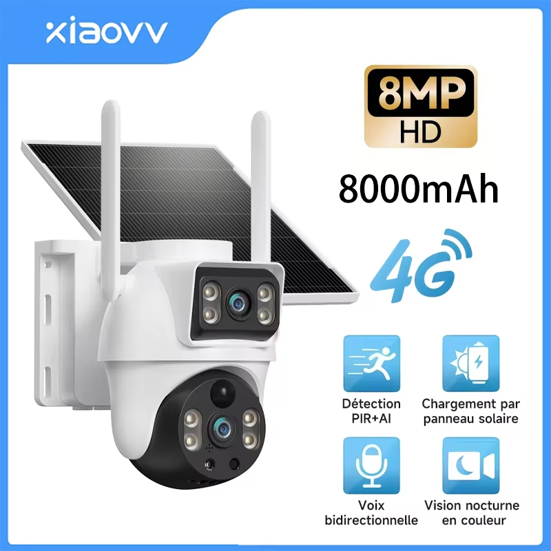 XIAOVV 8MP 4G LTE Solar Outdoo - Garden Camera review and price