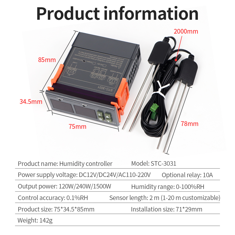 STC-3029 / 3030 / 3031 Moistur - Plant Sensor review and price