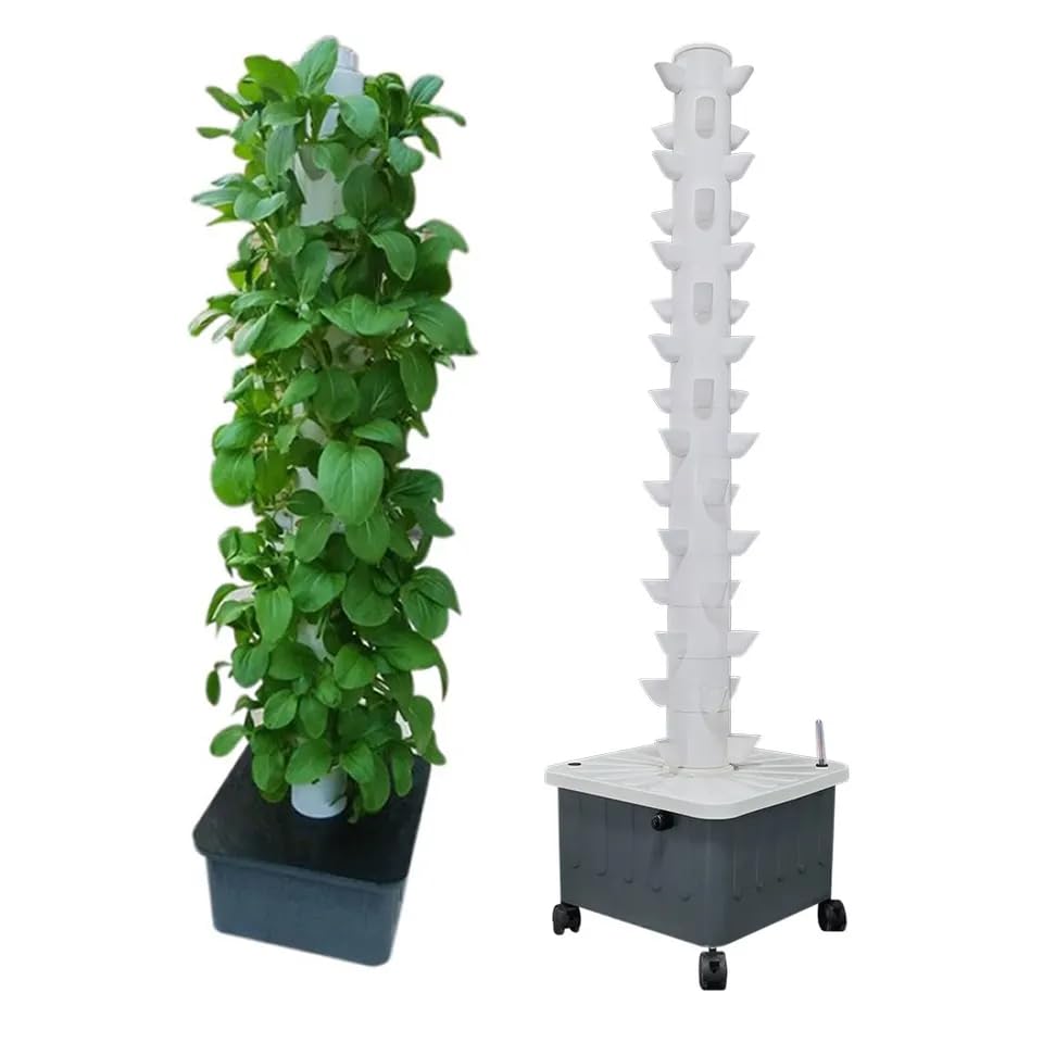 Vertical Hydroponic Grow Tower - Hydroponic Tower review and price