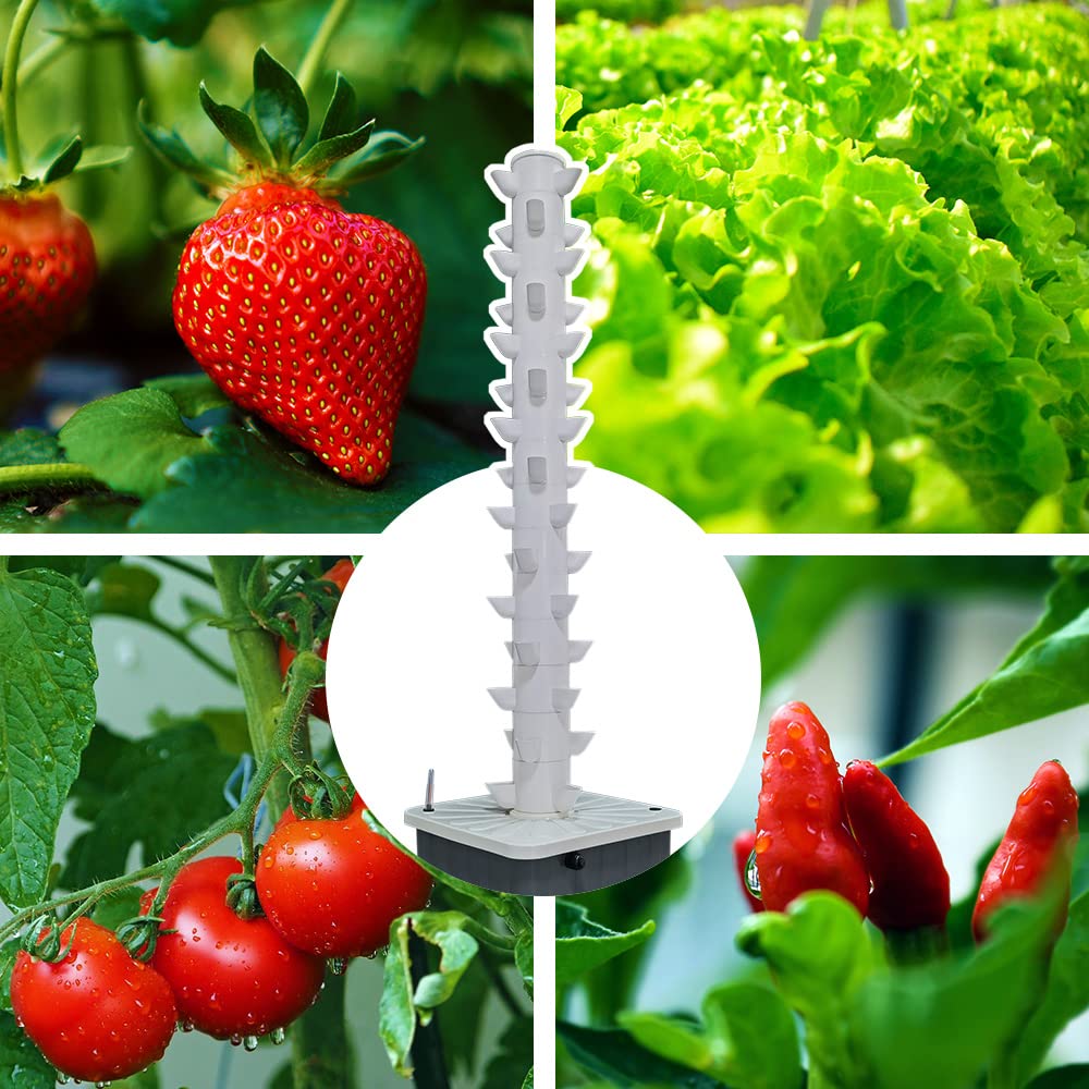 Vertical Hydroponic Grow Tower - Hydroponic Tower review and price